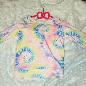 tie dye long sleeve sweatshirt